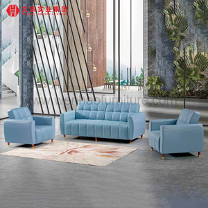 Великолепные офисные синие роскошные кожаные диваны, тканевые диваны для офисных помещений