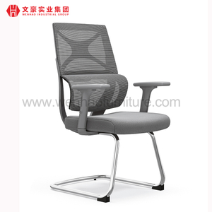 Современные серые мягкие настольные стулья Производитель офисных стульев для конференций с сеткой в ​​Китае