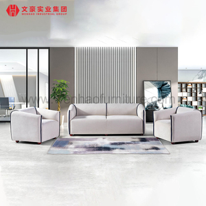Wenhao промышленный роскошный кожаный офисный диван, большой офисный диван, мебель для сидения
